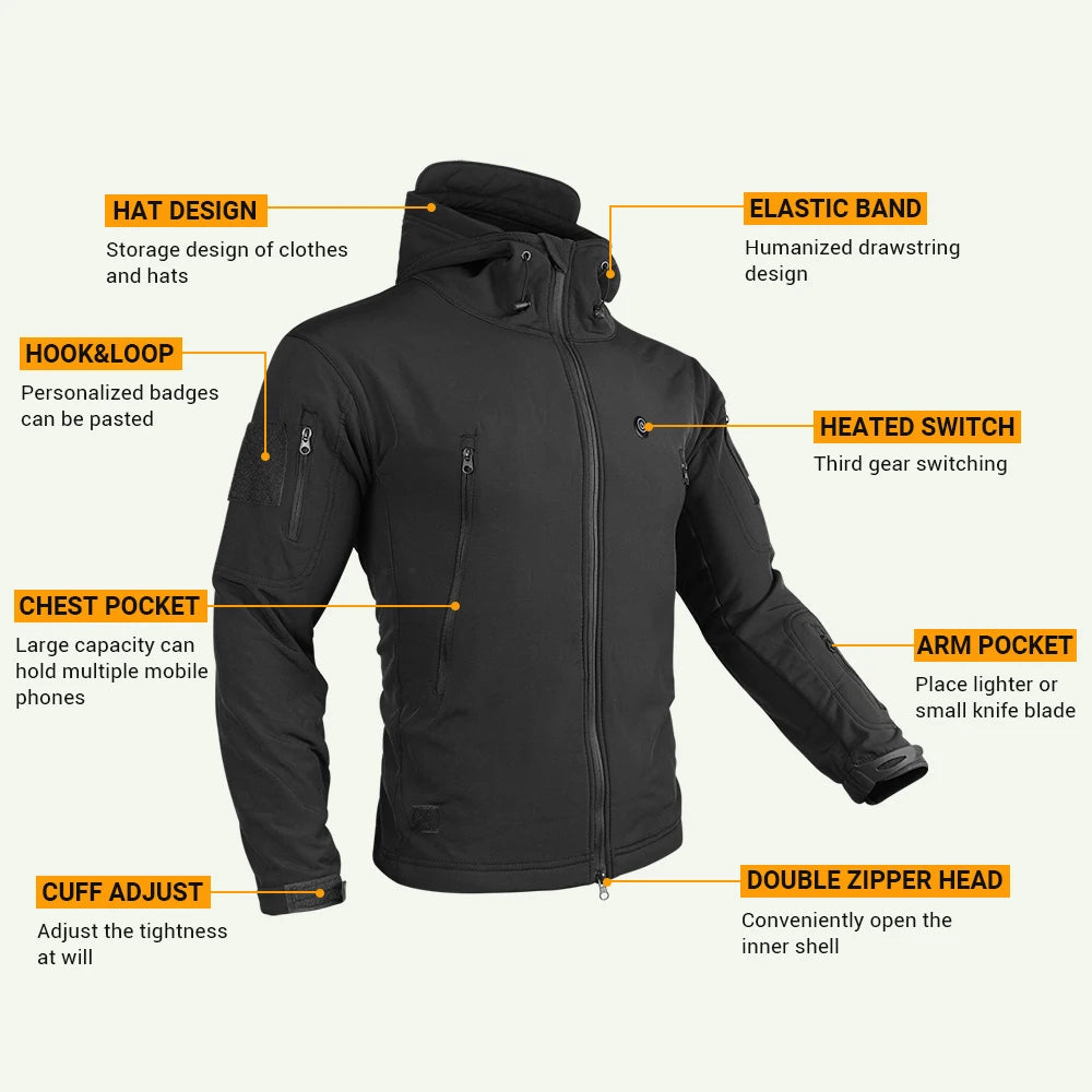 Heated Hooded Jacket