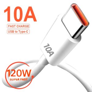 120W 10A USB Type C USB Cable Super Fast Charing Line